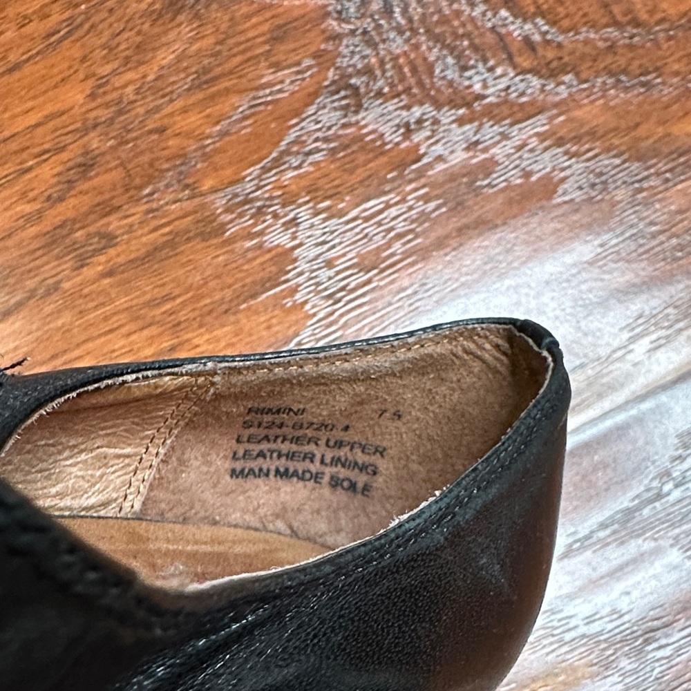 Miz Mooz Black Open-Toe Heels Size 7.5 - Picture 6 of 9